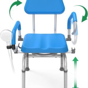 AUCT 24942 - $150 Loyoda FSA/HSA Eligible Swivel Shower Chair with Arms and Backrest, 400 lbs