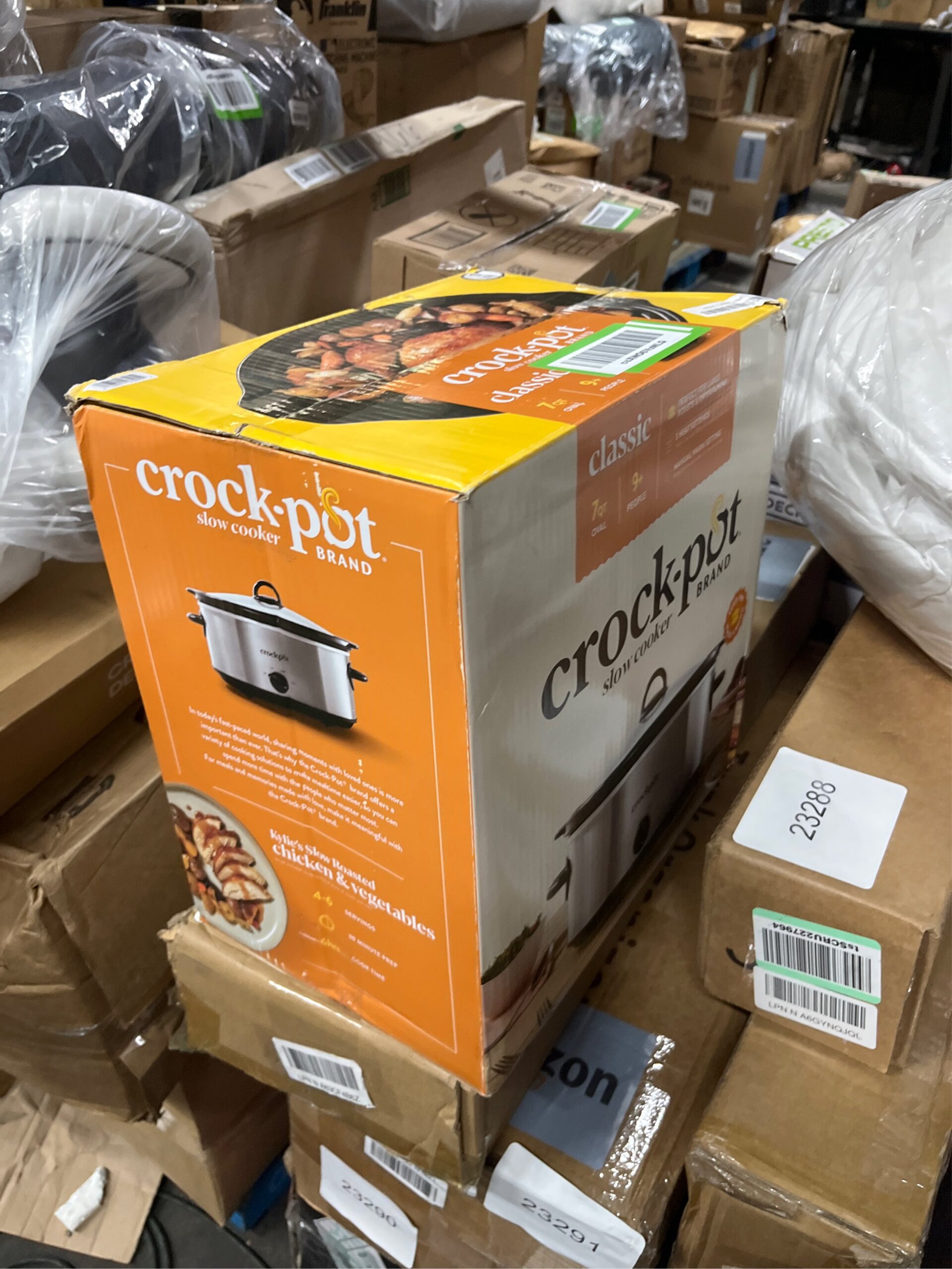 AUCT 23294 - Crock-Pot 7-Quart Manual Slow Cooker, Family Size Serves 8+ People & Fits 6-lb Roast, Remo - Image 5
