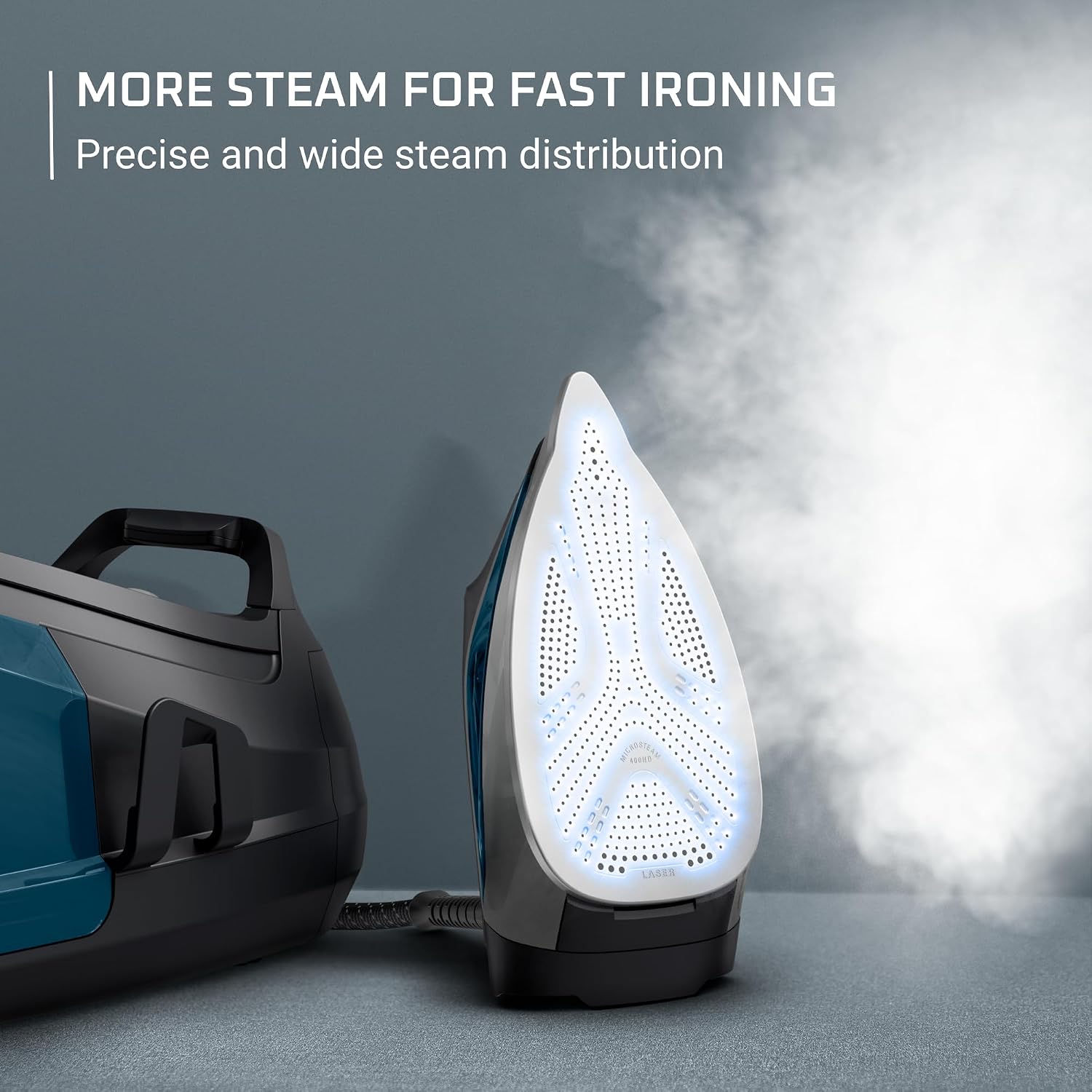 AUCT 23162 - $330 Rowenta Steam Station, Stainless Steel Soleplate, Professional Iron Steamer for Cloth - Image 3