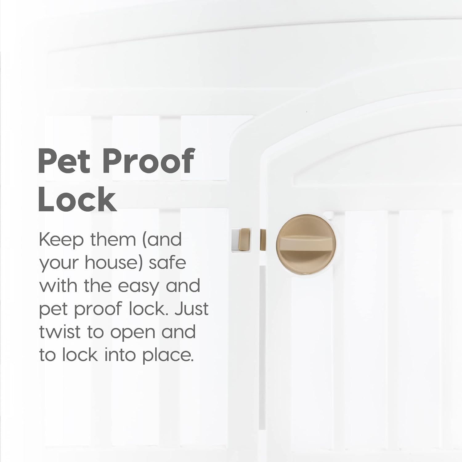 AUCT 22882 - IRIS USA 4-Panel Dog Playpen, Pet Enclosure, White - Image 4