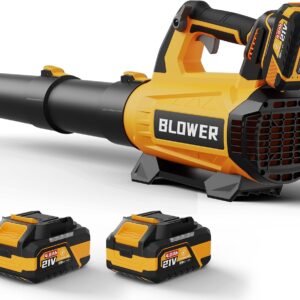 AUCT 23055 - $100 Leaf Blower Cordless with 2 x 4.0Ah Batteries and Charger - Easy to Use
