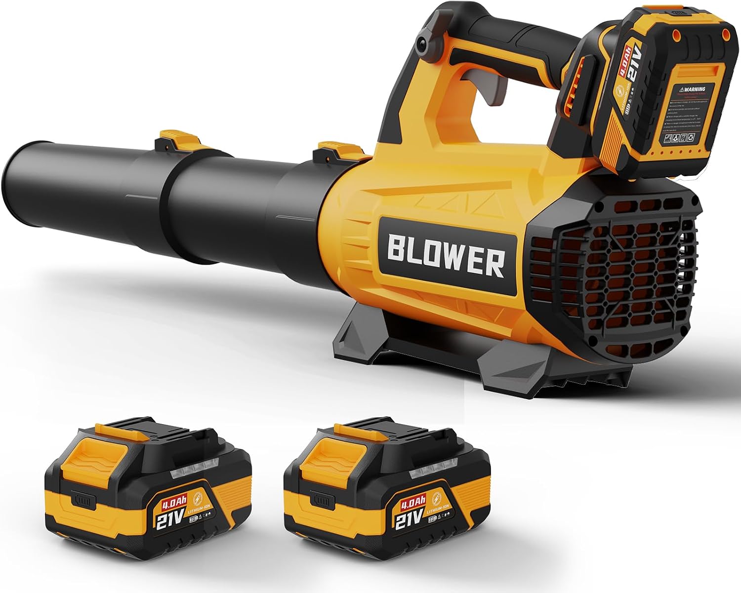 AUCT 23055 - $100 Leaf Blower Cordless with 2 x 4.0Ah Batteries and Charger - Easy to Use