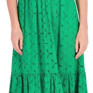 AUCT 24986 - $99 Kensie Women's Puff Sleeve V-Neck Tiered Maxi Dress