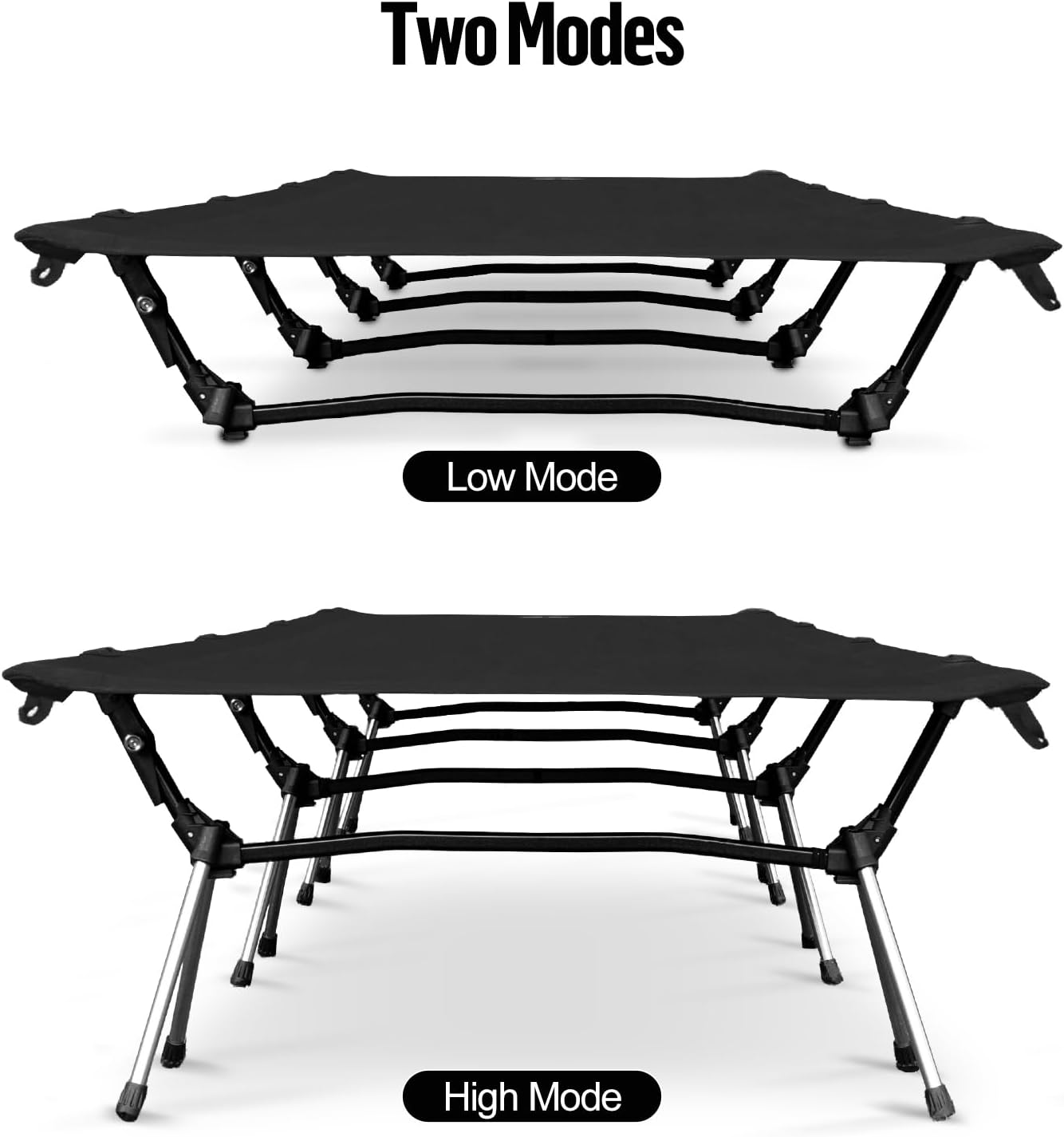 AUCT 23081 - $90 Night Cat Camping Cot Bed - Portable Folding Sleeping Cots for Adults 1-Person Outdoor - Image 3