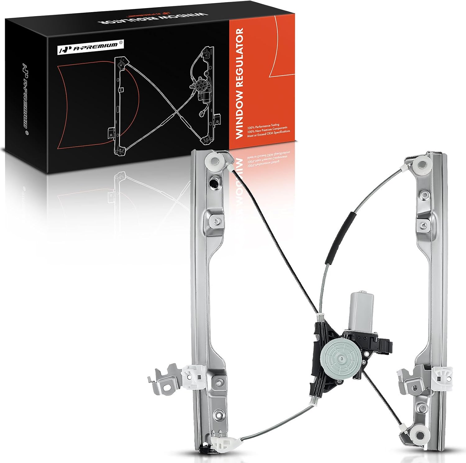 AUCT 22985 - $58 A-Premium Front Driver Side Power Window Regulator with Motor (6-pin)