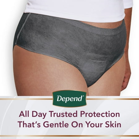 AUCT 24754 - $62 Depend Silhouette Adult Incontinence Underwear for Women, XL, Black, 48Ct - Image 4