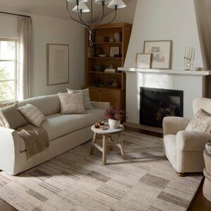 AUCT 24886 - $173 Loloi Amber Lewis Rocky Ivory/Dove 2'-6" x 7'-6" Runner Rug