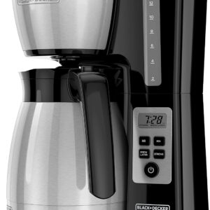 AUCT 23255 - $53 BLACK+DECKER 12 Cup Thermal Programmable Coffee Maker with Brew Strength and VORTEX Te