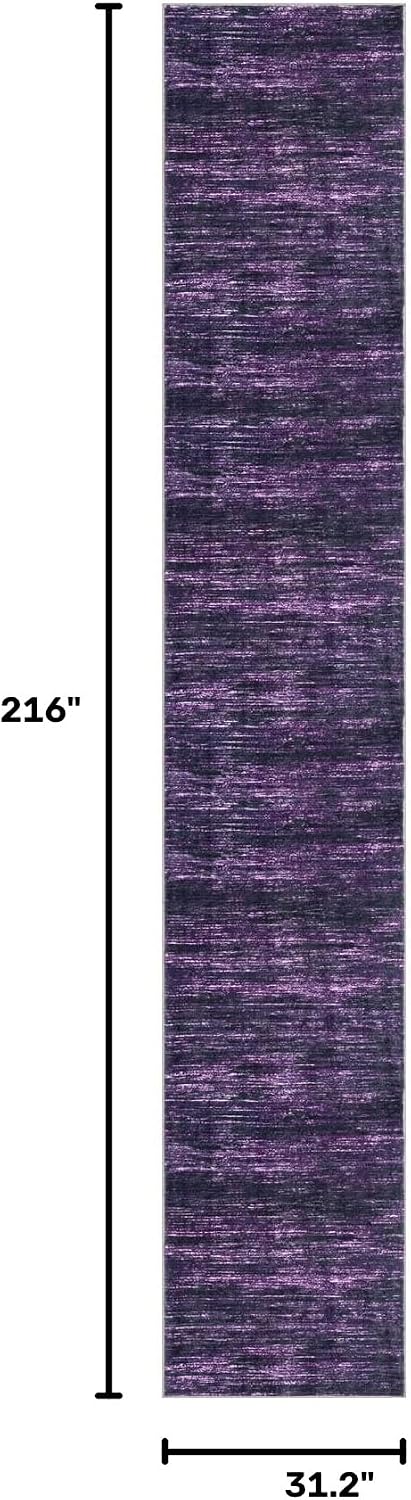 AUCT 24925 - $65 2.6x18 Washable Runner Rug, Non Slip Area Rug for Hallway Kitchen - Image 2
