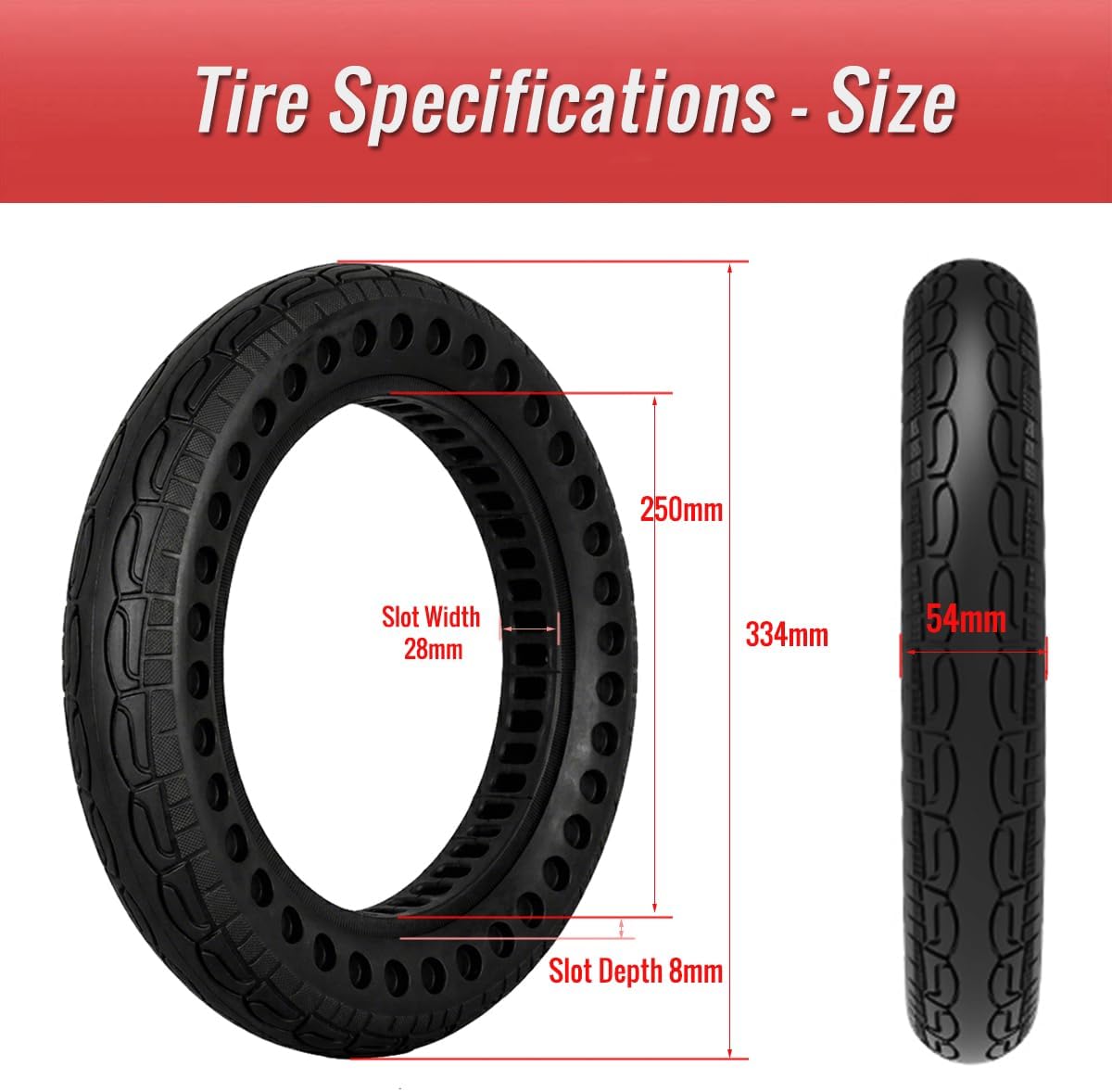 AUCT 22991 - Bicycle Solid Tire 14x2.125 Airless Rubber for 14 in Electric Bike - Image 2