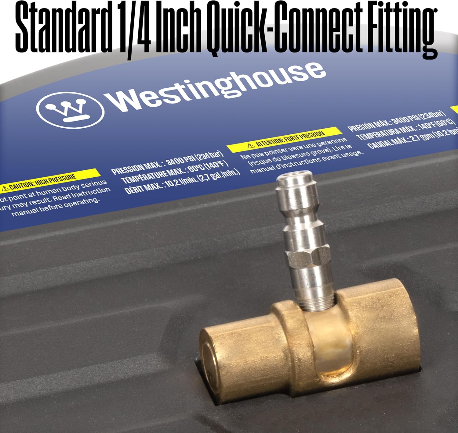AUCT 23091 - Westinghouse Universal 15" Pressure Washer Surface Cleaner Attachment - 3400 Max PSI, 1/4" - Image 3