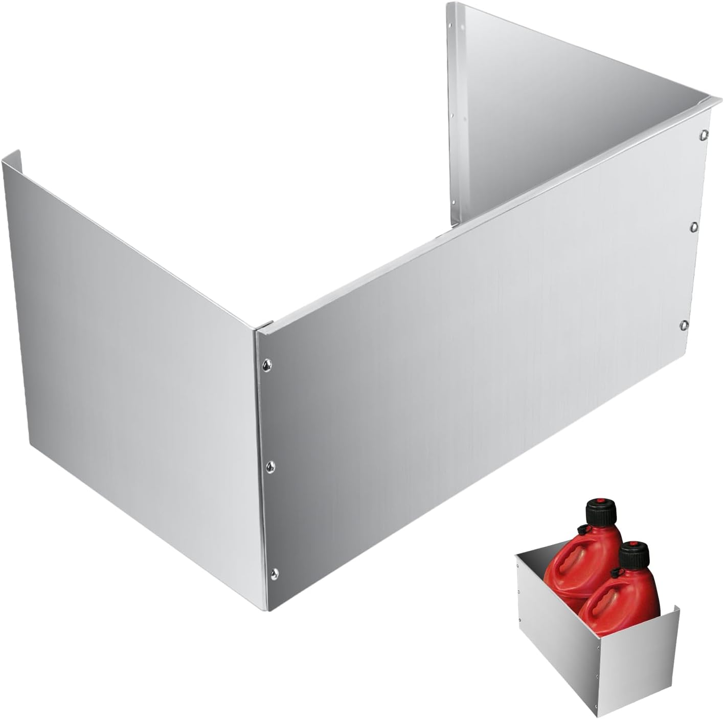 AUCT 23444 - Fuel Jug Holder Gas Can Holder for Trailer- Fits Two 5 Gallon Fuel Containers, Fuel Jug Co