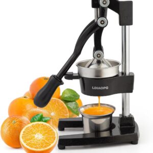 AUCT 24973 - $65 Cast Iron manual juicer, Hand Citrus juicer press, Orange Lemon Squeezer,Heavy Duty Ma