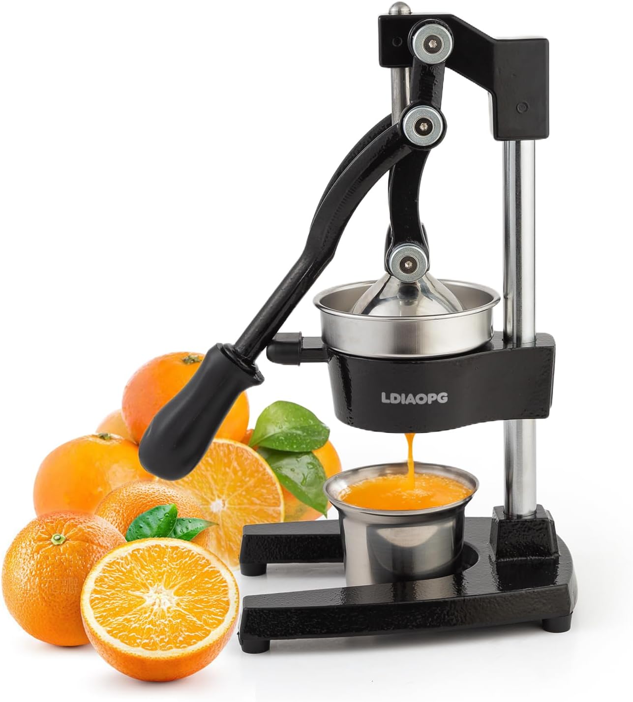 AUCT 24973 - $65 Cast Iron manual juicer, Hand Citrus juicer press, Orange Lemon Squeezer,Heavy Duty Ma