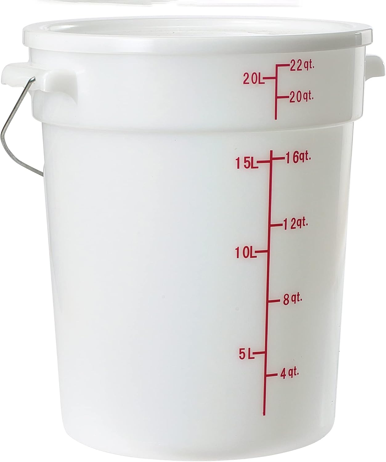 AUCT 23225 - Winco 6 Gallon White Plastic Beverage Dispenser - Image 4