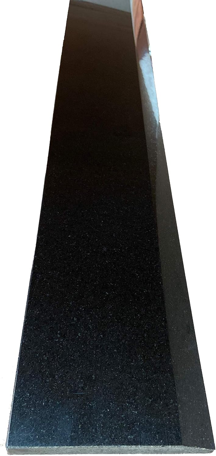 AUCT 22947 - $149 Tenedos Single Hollywood One High Beveled Absolute Black Marble Doorway Granite Floor - Image 2
