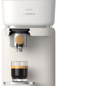 AUCT 23236 - $300 PHILIPS Baristina Espresso Machine, Grinds, Tamps & Brews, Natural White