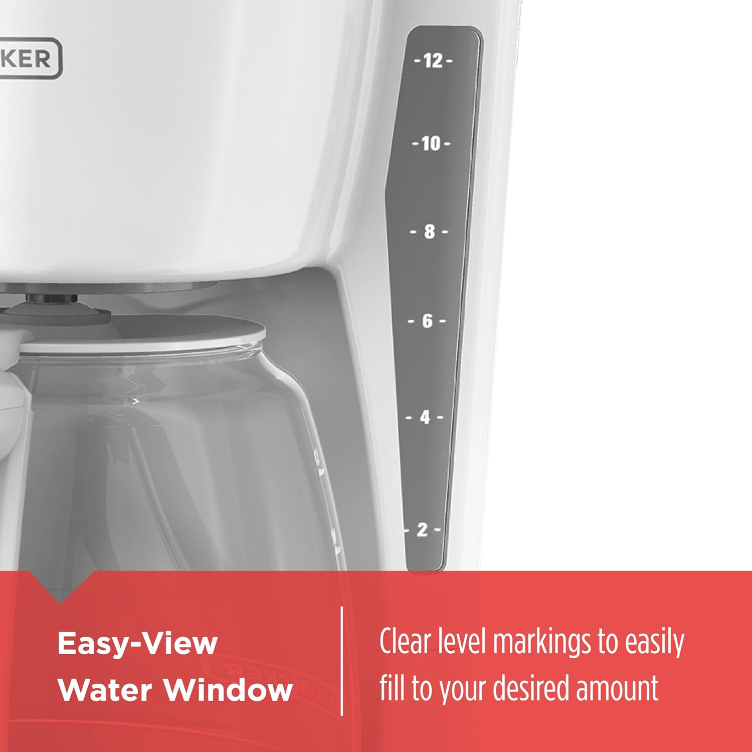 AUCT 23179 - BLACK+DECKER CM1160W-1 CM1160W 12-Cup Programmable Coffeemaker, White/Stainless Steel - Image 3