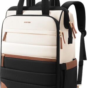 AUCT 24894 - $80 Rolling Puffer Backpack for Women, Travel Backpack with Wheels, 16 Inch Wheeled Laptop