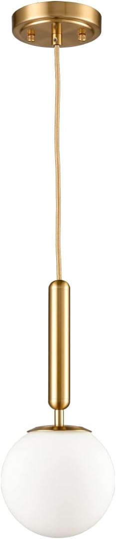 AUCT 23195 - $106 DIRYZON Brass Pendant Lights Kitchen Island Set of 2,Modern Hanging Light Fixture Glo - Image 4