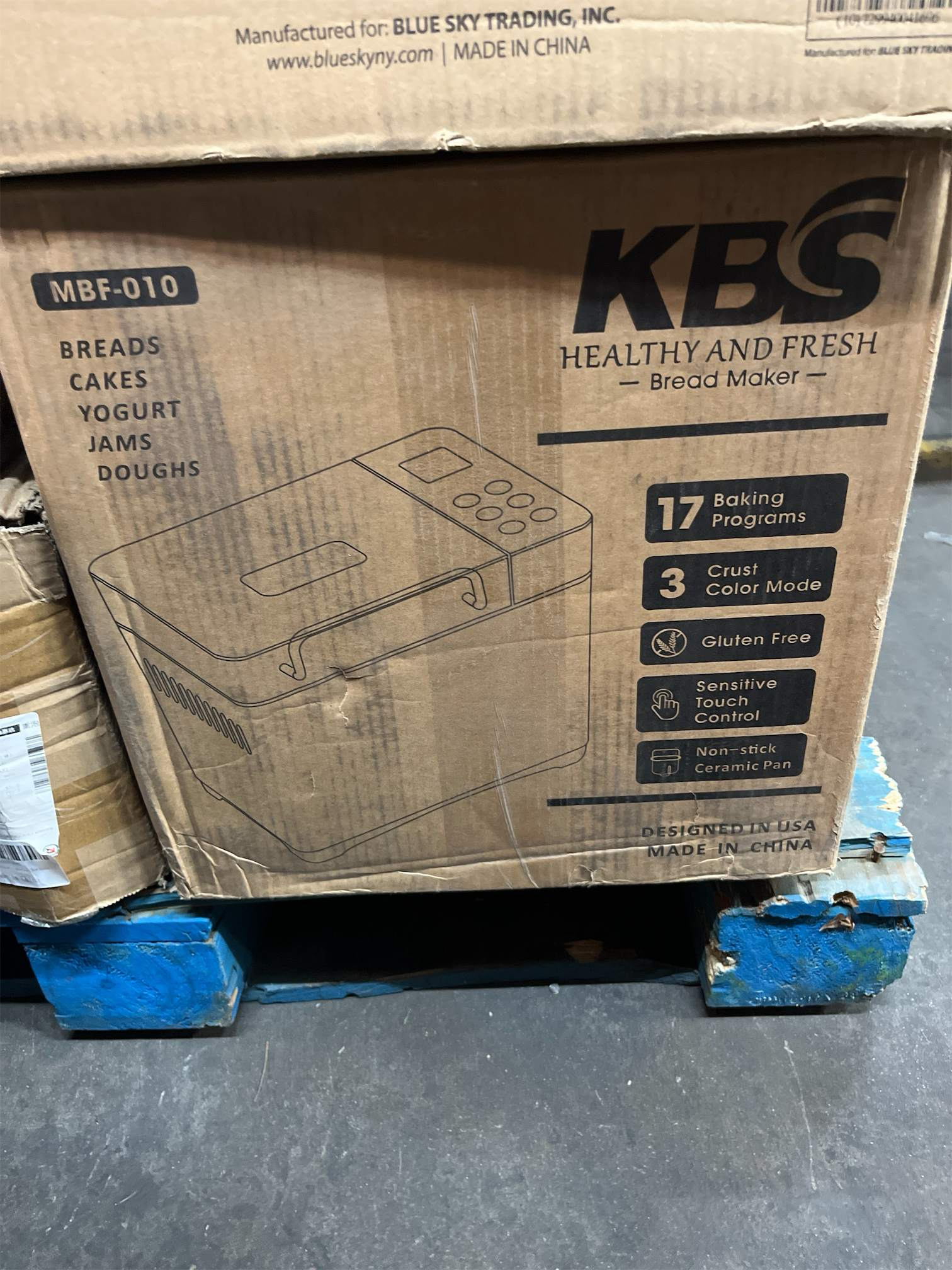 AUCT 24961 - $94 KBS Pro 710W 2.2LB Bread Maker, Stainless Steel 17-in-1 Smart Bread Machine with Healt - Image 5