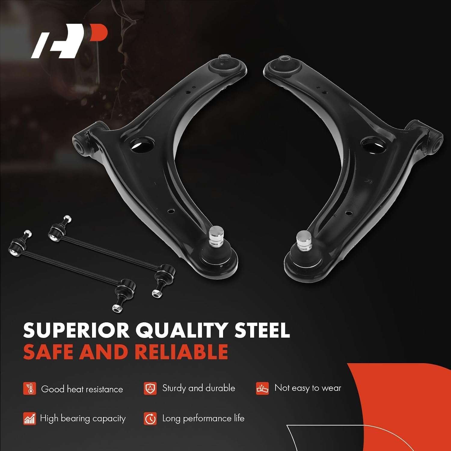AUCT 23013 - $101 A-Premium 8Pcs Front Suspension Kit, Front Lower Control Arm, Sway Bar Link - Image 3