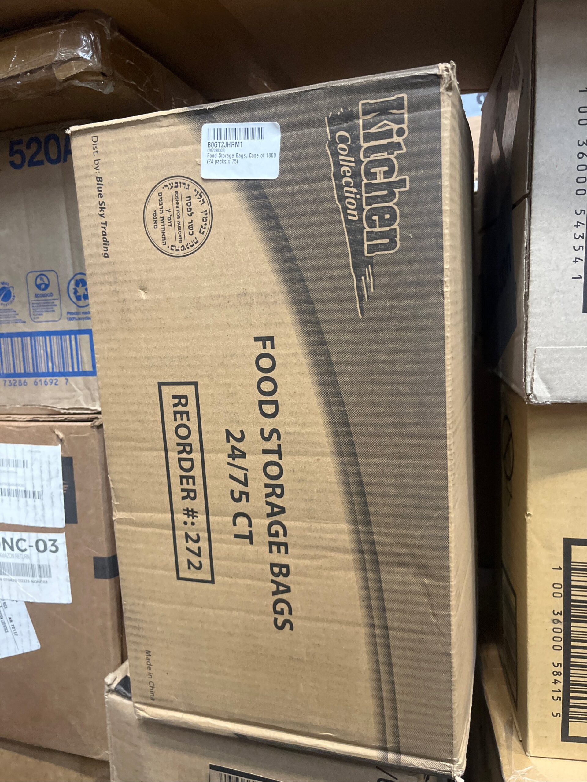 AUCT 24779 - $441 Food Storage Bags, Case of 1800 (24 packs x 75) - Image 3