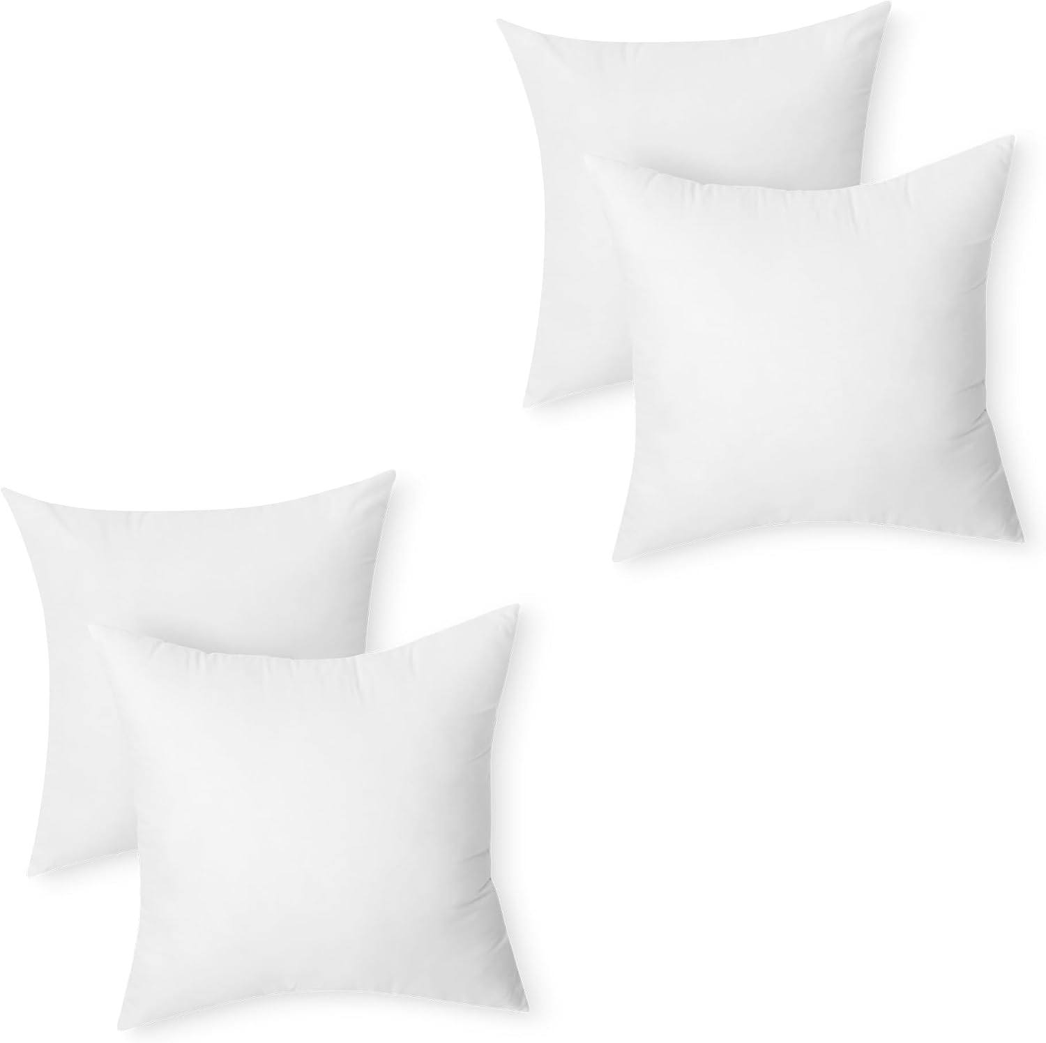AUCT 22965 - Amazon Basics Throw Pillow Insert, Down Alternative Fiberfill, Hypoallergenic, Machine Was
