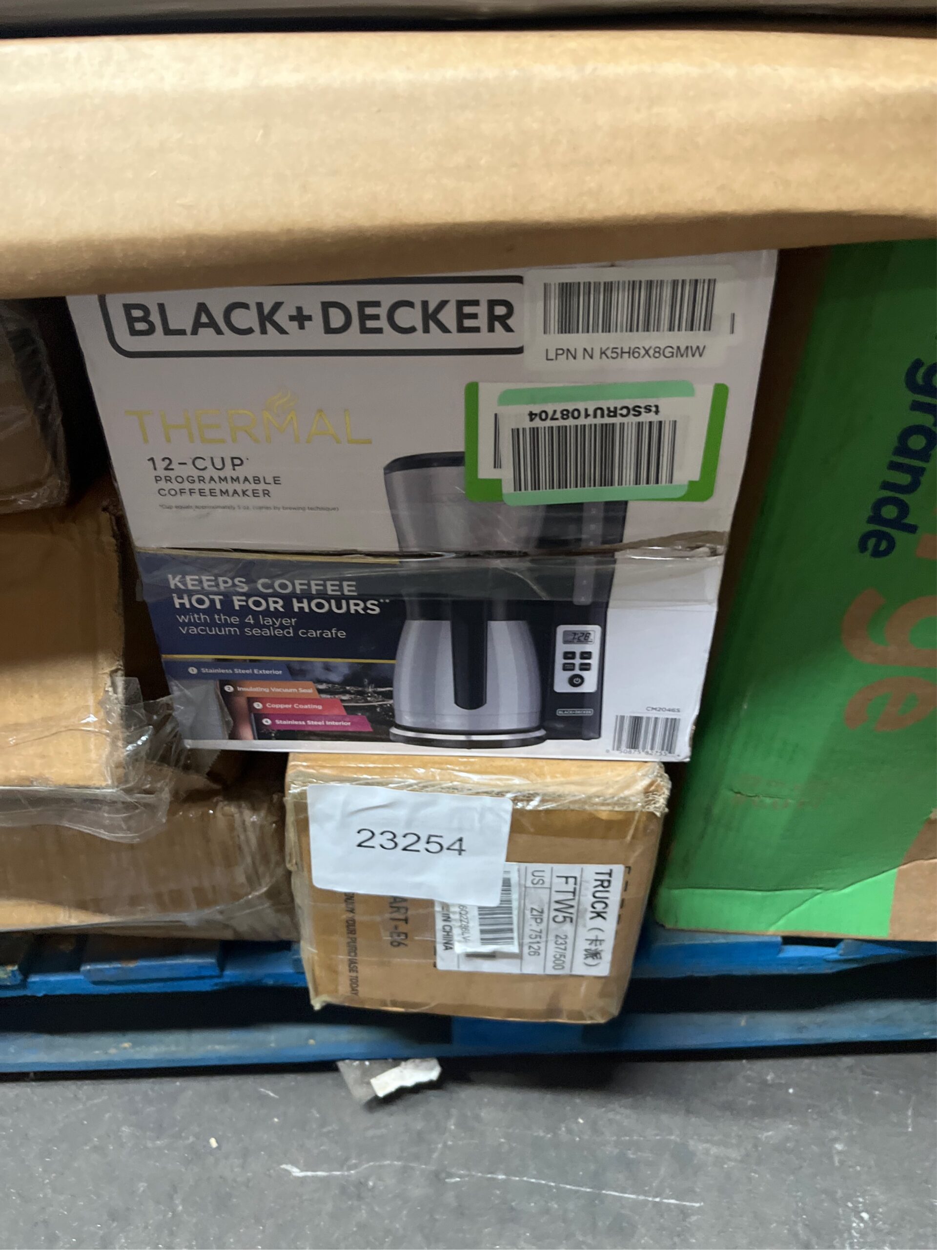 AUCT 23255 - $53 BLACK+DECKER 12 Cup Thermal Programmable Coffee Maker with Brew Strength and VORTEX Te - Image 5