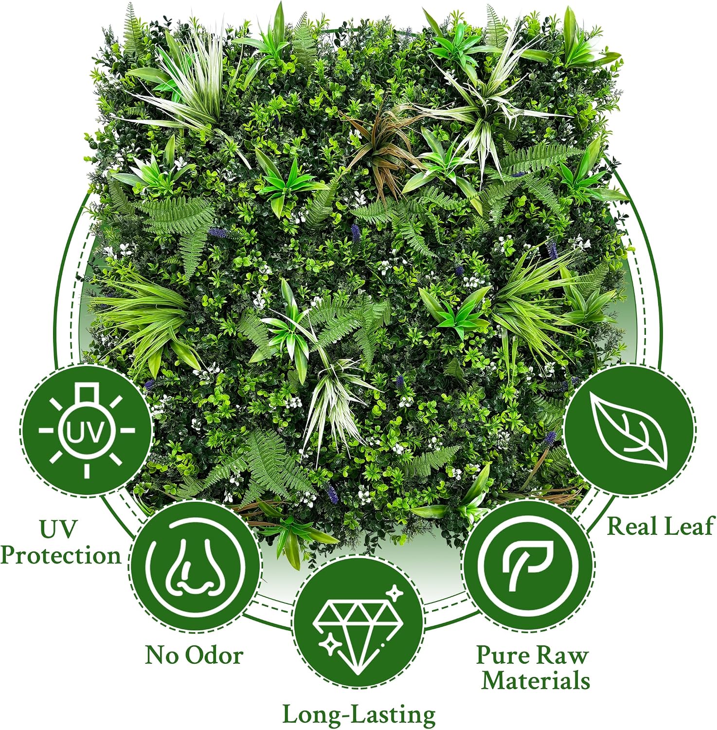 AUCT 24755 - $107 Artificial Boxwood Topiary Hedges Panel: 40' x 120' in(33.5 sqft) - Image 4