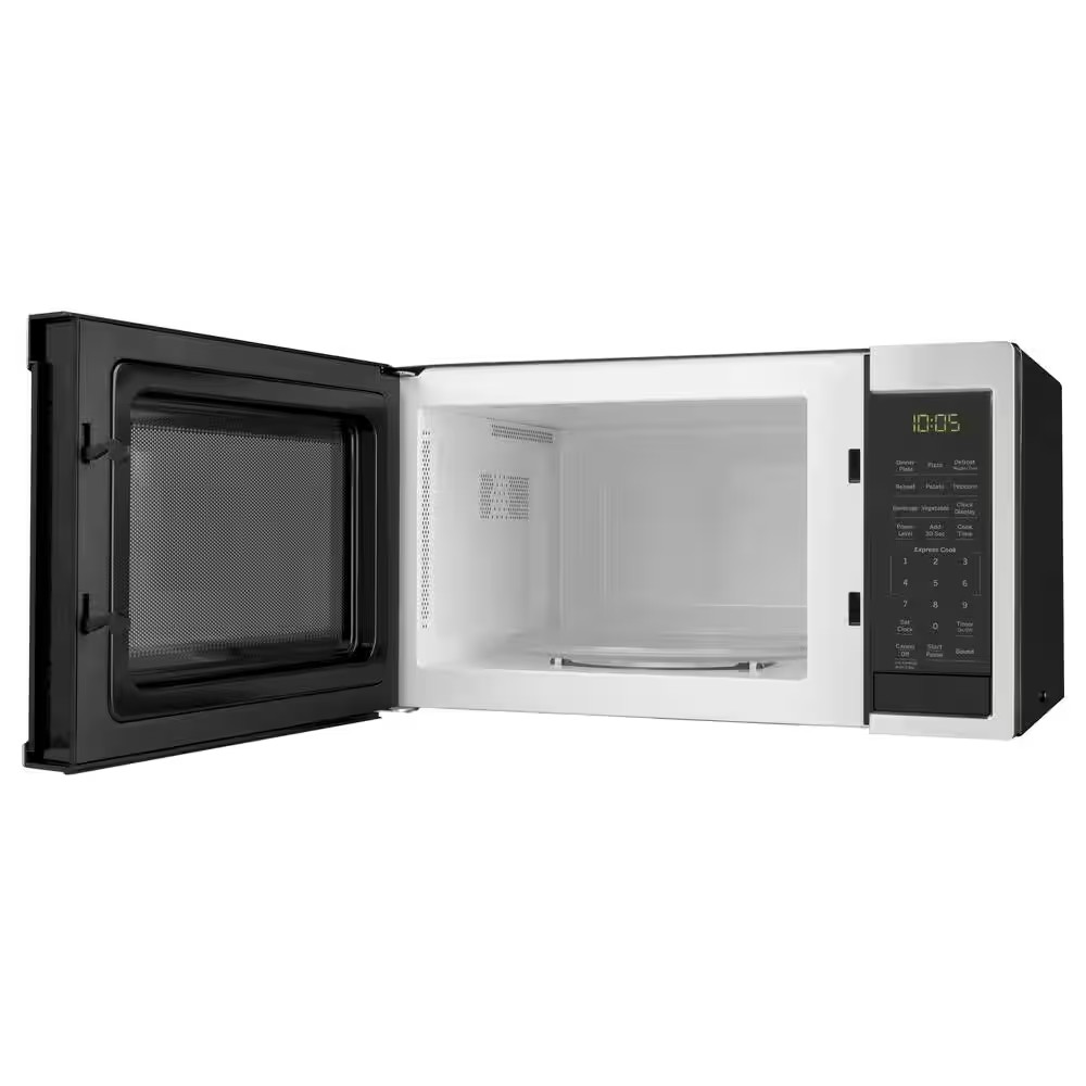 AUCT 24758 - $110 0.9 cu. ft. 900-Watt Countertop Microwave in Stainless Steel - Image 2