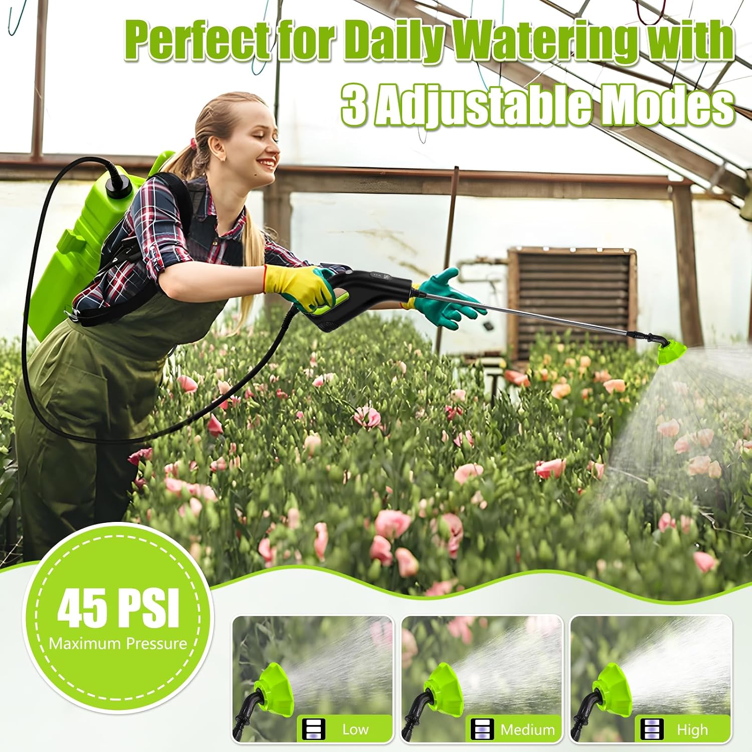 AUCT 24941 - Battery Powered Backpack Sprayer 3 Gallon, Electric Garden Sprayer in Lawn - Image 4