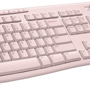 AUCT 23019 - Logitech MK270 Full Size Wireless Keyboard and Mouse Combo - Rose