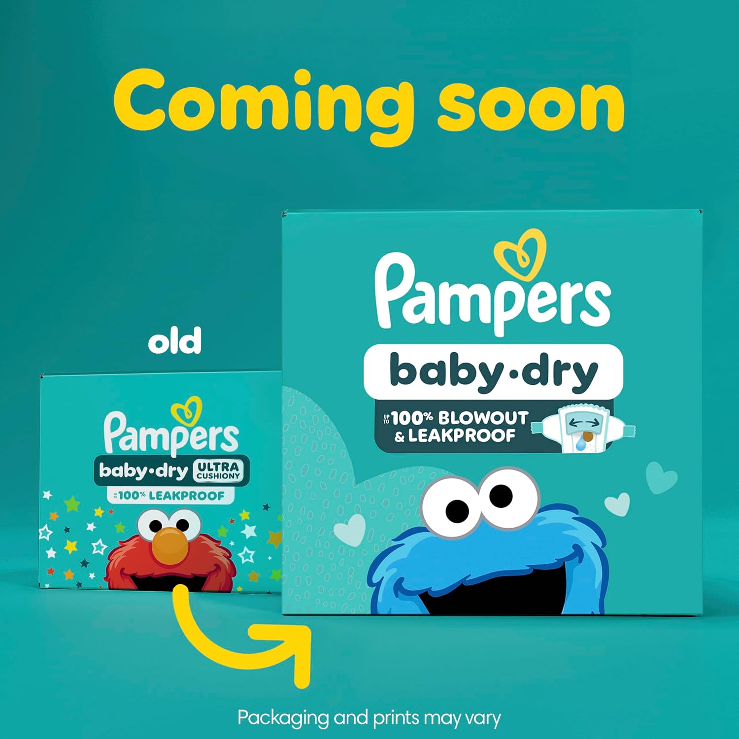 AUCT 24816 - Pampers Baby Dry Ultra Cushiony Diapers, Size 1 (8-14 lbs), 204 Count, Up to 100% Leakproo - Image 2