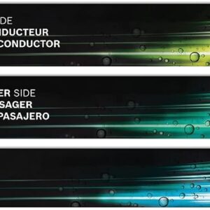 AUCT 22821 - BOSCH B36009 360 Beam Wiper Blade Set - Front (2) + Rear (1) - 20"/20"/12"