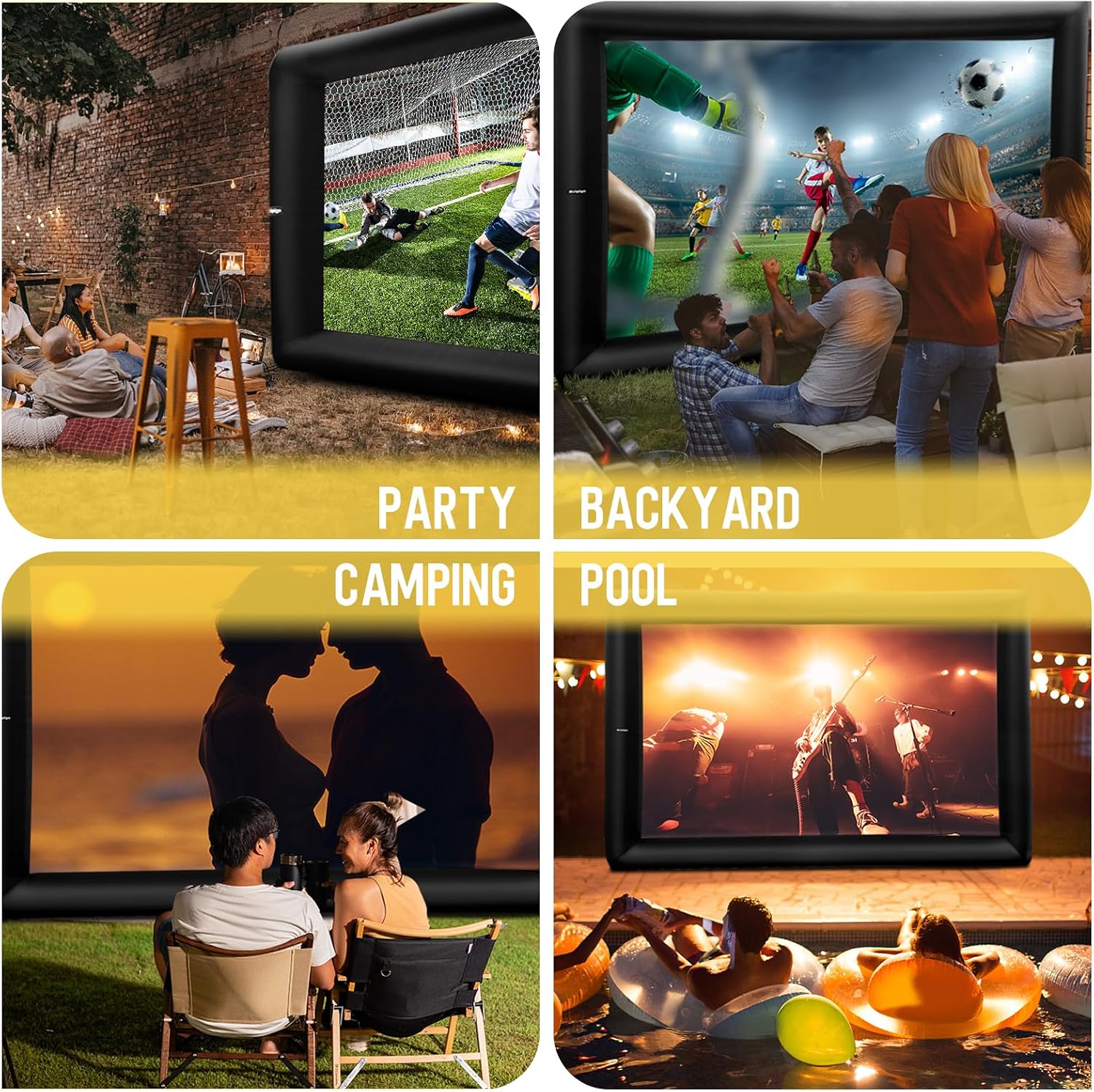 AUCT 24843 - $220 23FT Inflatable Projector Movie Screen for Outdoor Projection - Image 2