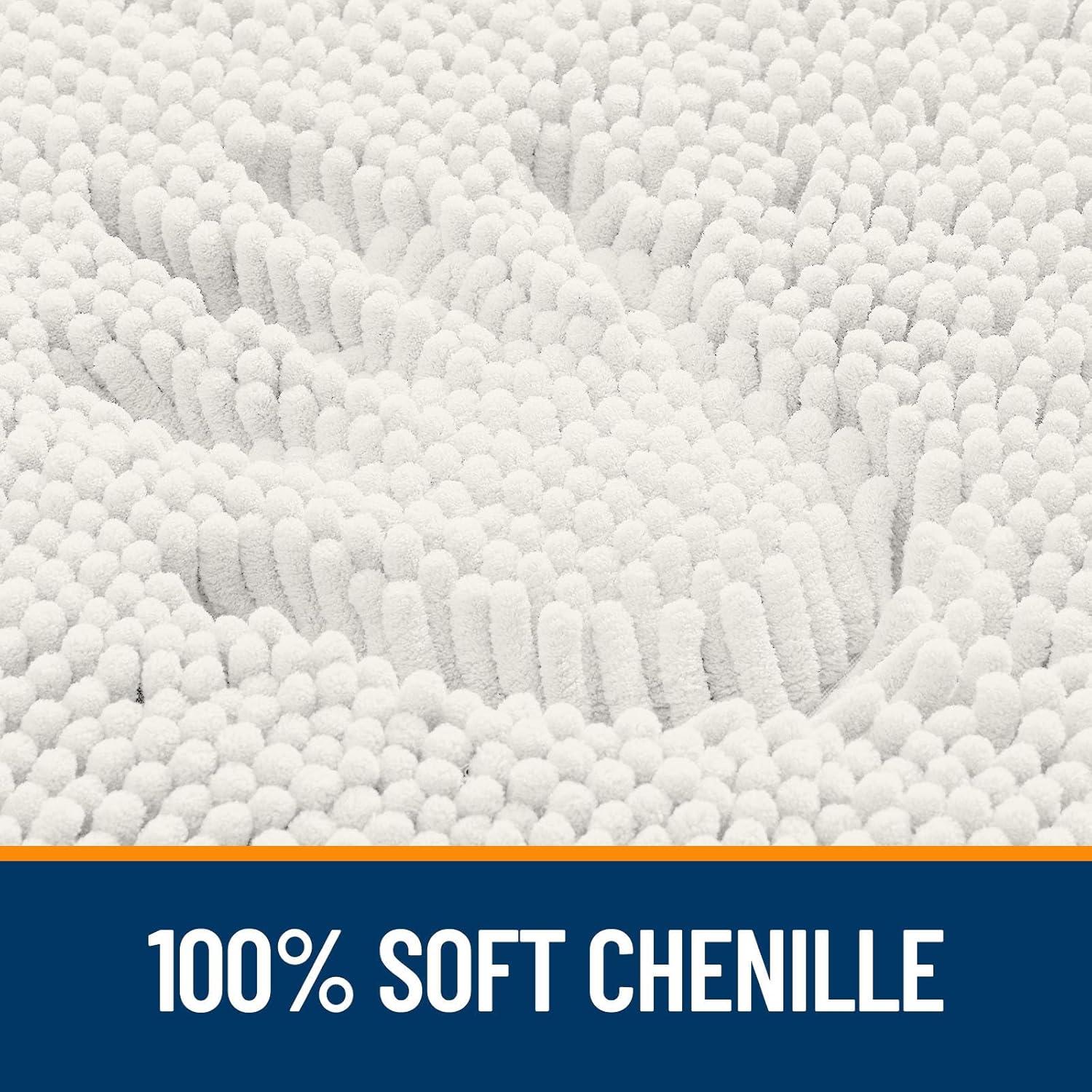 AUCT 23084 - $124 OLANLY Large Bathroom Rugs 70x46, Extra Soft Absorbent Chenille Bath Rugs - Image 3