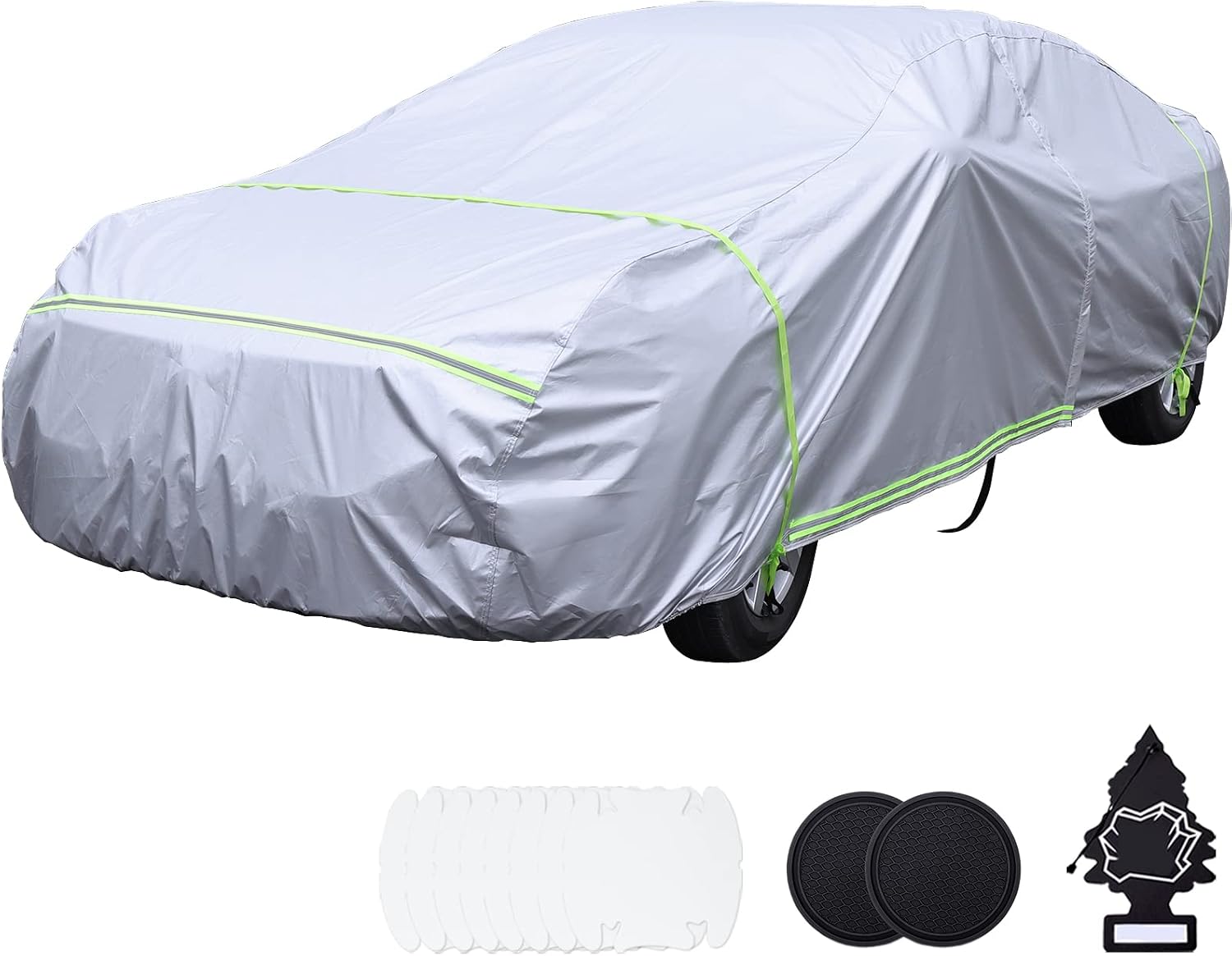 AUCT 23031 - BYDOLL Car Cover Waterproof All Weather 6 Layers Snowproof Windproof Hail Protector Full E