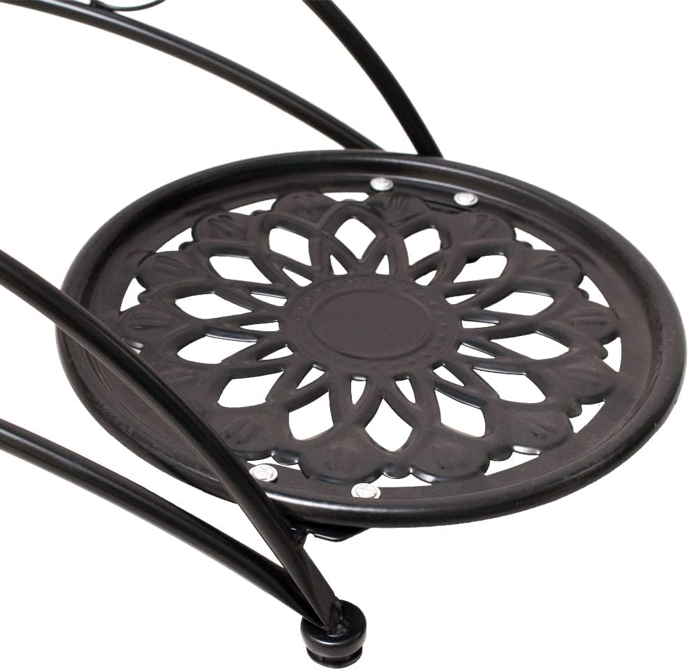 AUCT 23006 - Metal 3 Tier Plant Stand Flower Pot Holder Potted Plant Stand Indoor Outdoor Display Rack - Image 4