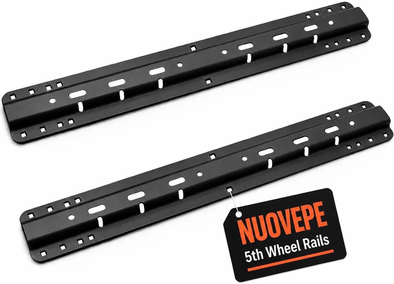 AUCT 24765 - $123 5th Wheel Hitch Rails, Heavy Duty Fifth Wheel Hitch Mount 25000 LBS