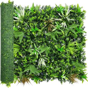 AUCT 24755 - $107 Artificial Boxwood Topiary Hedges Panel: 40' x 120' in(33.5 sqft)