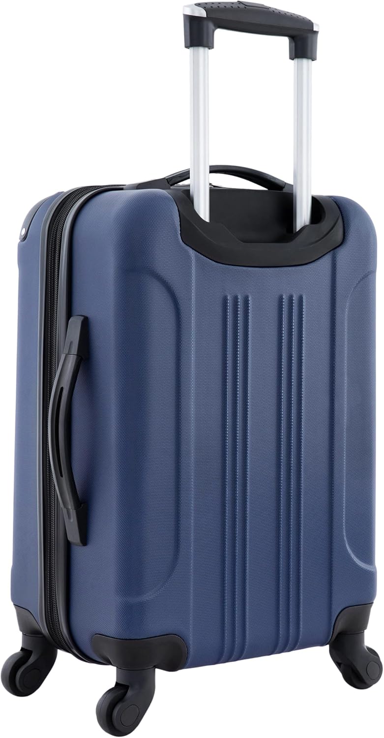 AUCT 23207 - $59 Travelers Club Chicago Hardside Expandable Spinner Luggage, Navy Blue, 22" Carry-On - Image 4