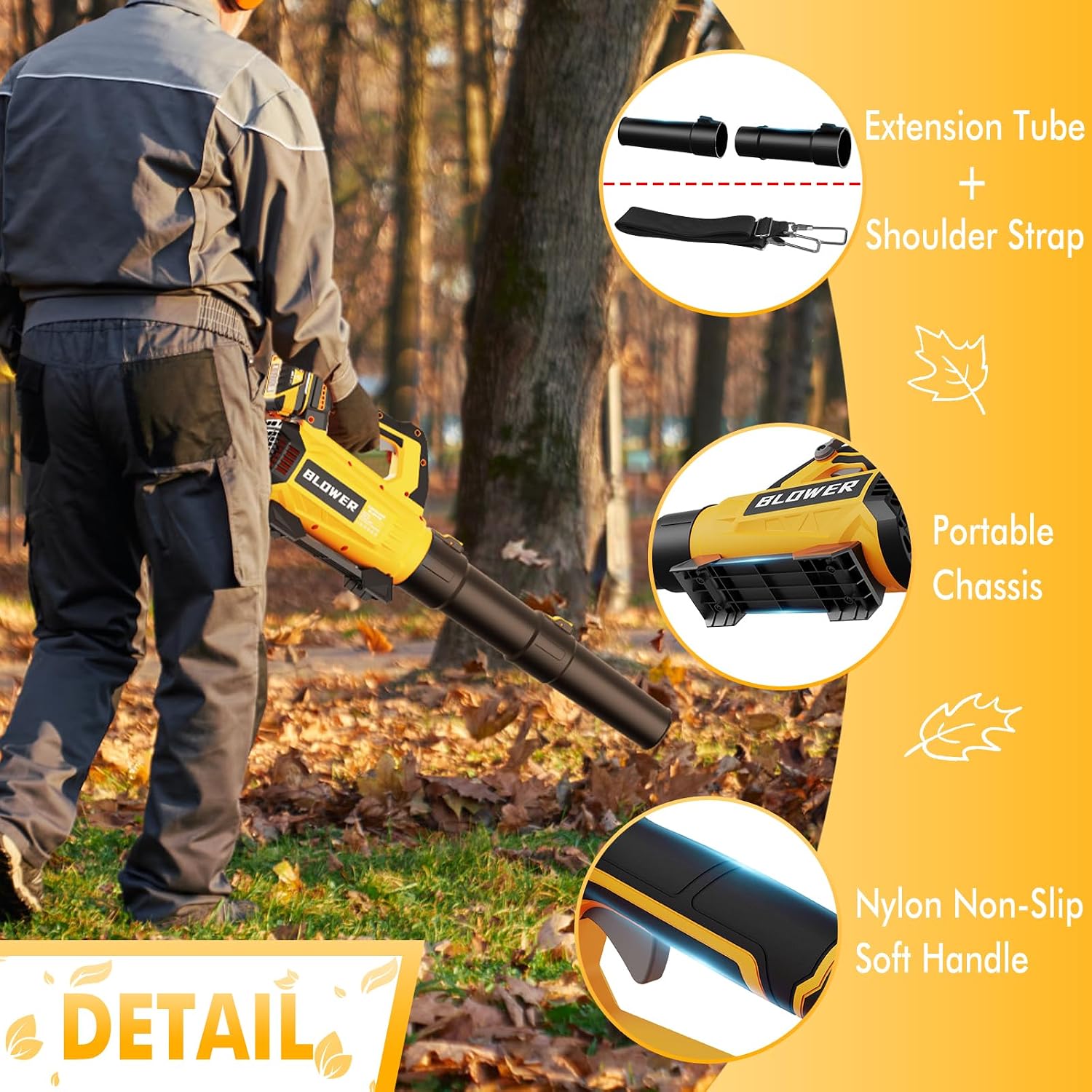 AUCT 23055 - $100 Leaf Blower Cordless with 2 x 4.0Ah Batteries and Charger - Easy to Use - Image 2