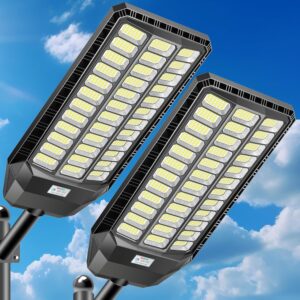 AUCT 24935 - $155 CEDIO 12000W Commercial Grade Solar Street Lights Outdoor IP67 Waterproof