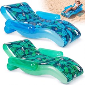 AUCT 24930 - $96 Foilswirl 2 Pack Giant Inflatable Pool Floats for Adult,70x59 in Heavy Duty