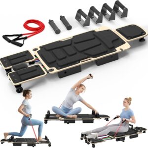 AUCT 22689 - $140 Pilates Board Reformer for Home Workout, Pilates Equipment with Dual & Split Foot Pad