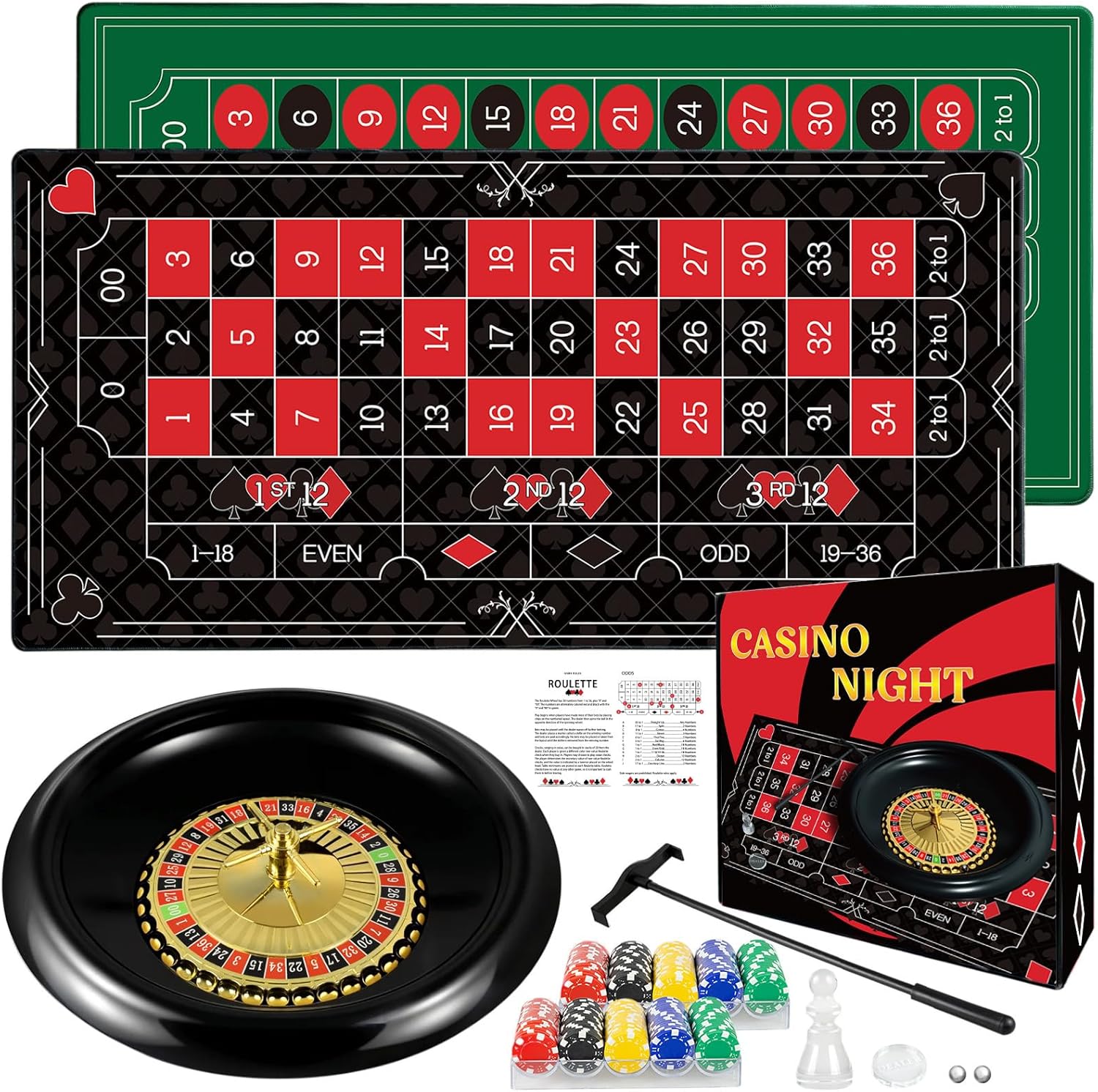 AUCT 22731 - $90 16 Inch Roulette Wheel Game Set