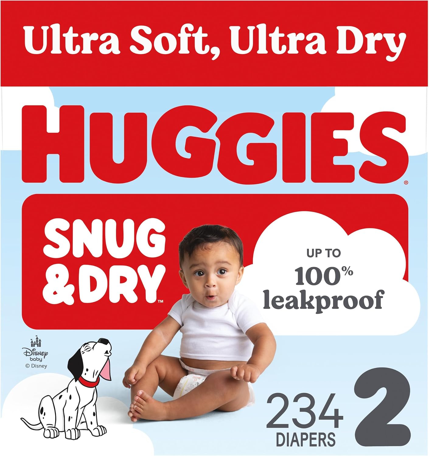 AUCT 23208 - $55 Huggies Snug & Dry Diapers Size 2, 234 Count