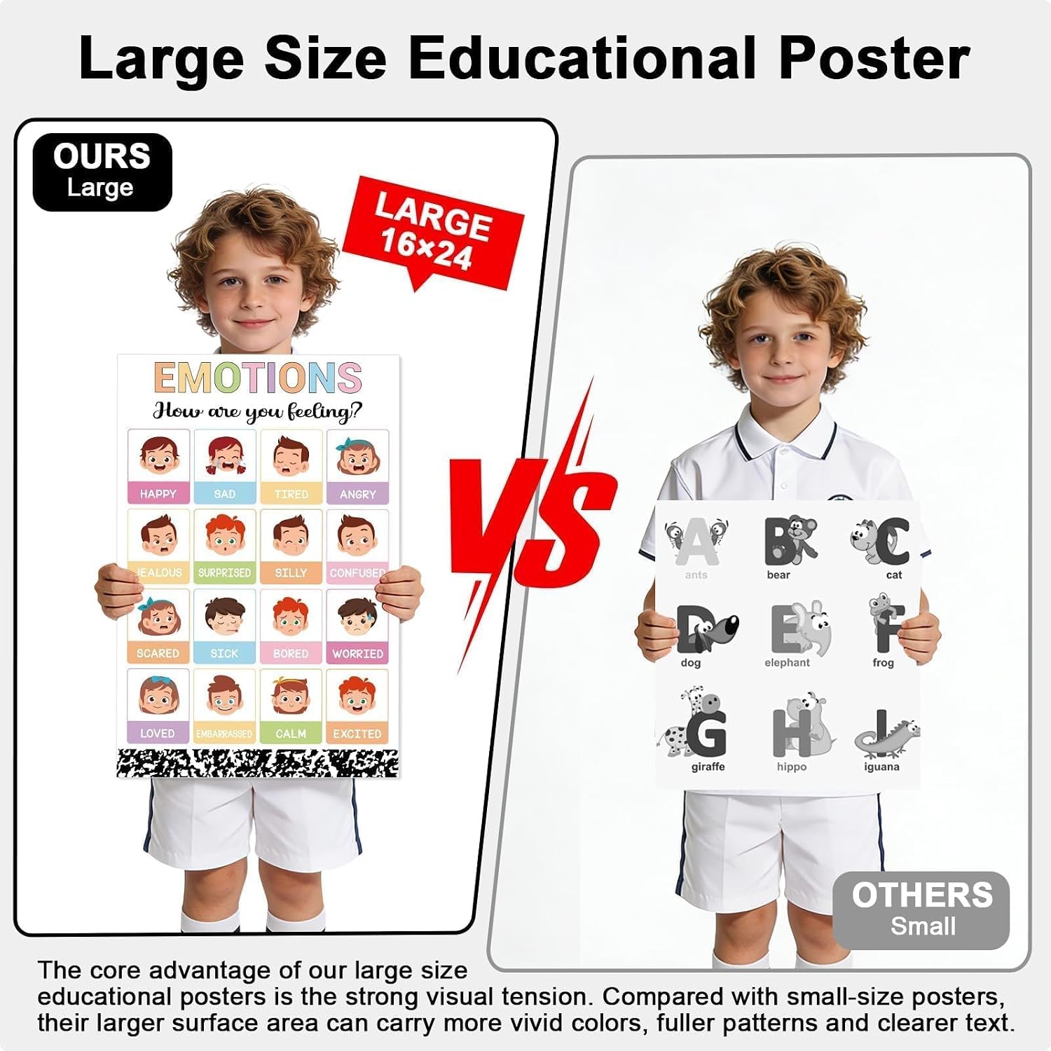 AUCT 24872 - 16 Pcs 16"x24" Large Educational Posters for Classroom Decor-Educational Poster for Toddle - Image 4