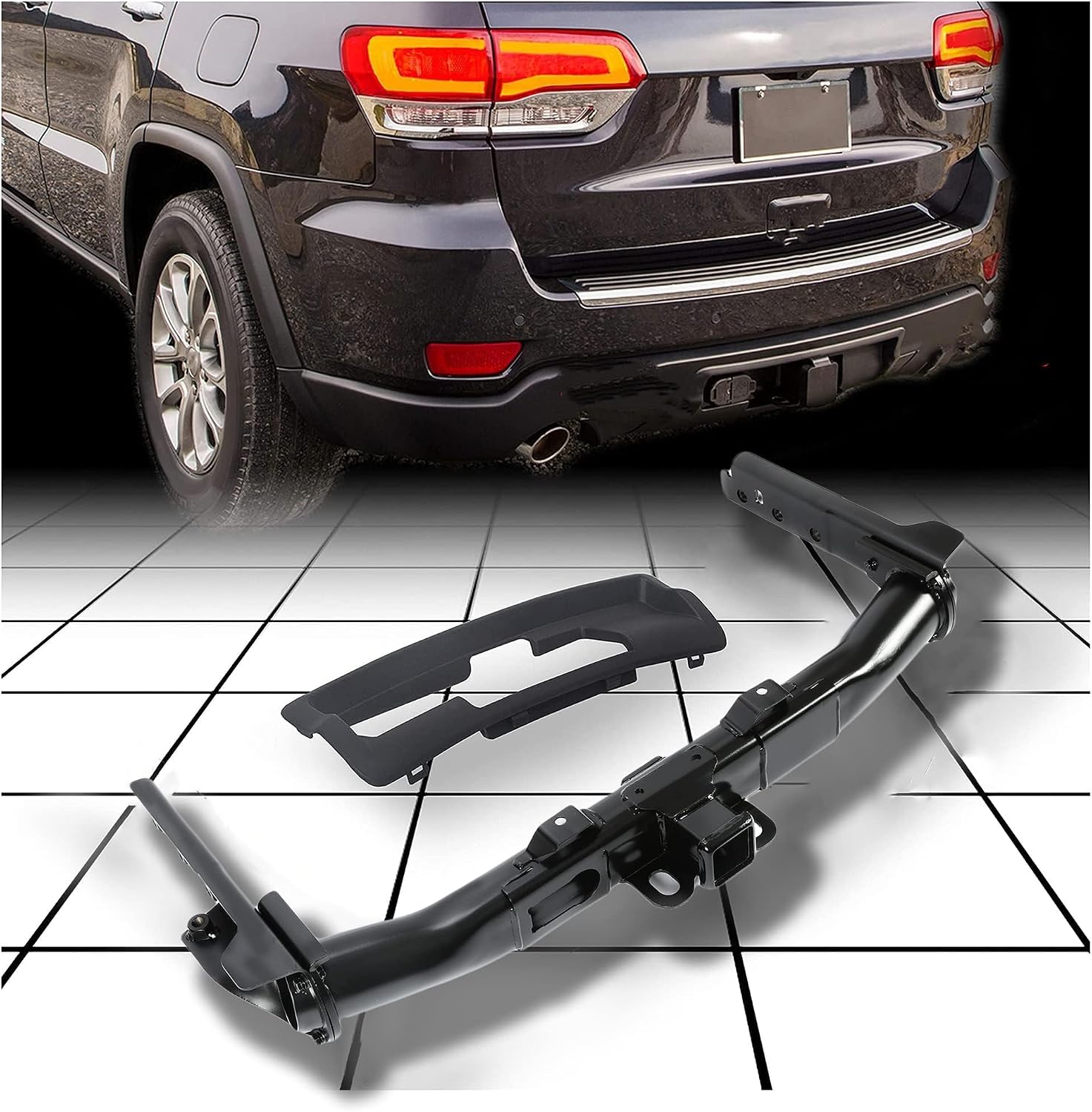 AUCT 23158 - $125 ECOTRIC Class IV Trailer Hitch Compatible with 11-22 Jeep Grand Cherokee
